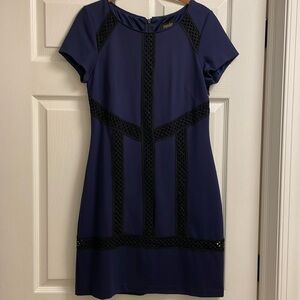 Laundry by Shelli Segal Navy and Black Dress Size 4